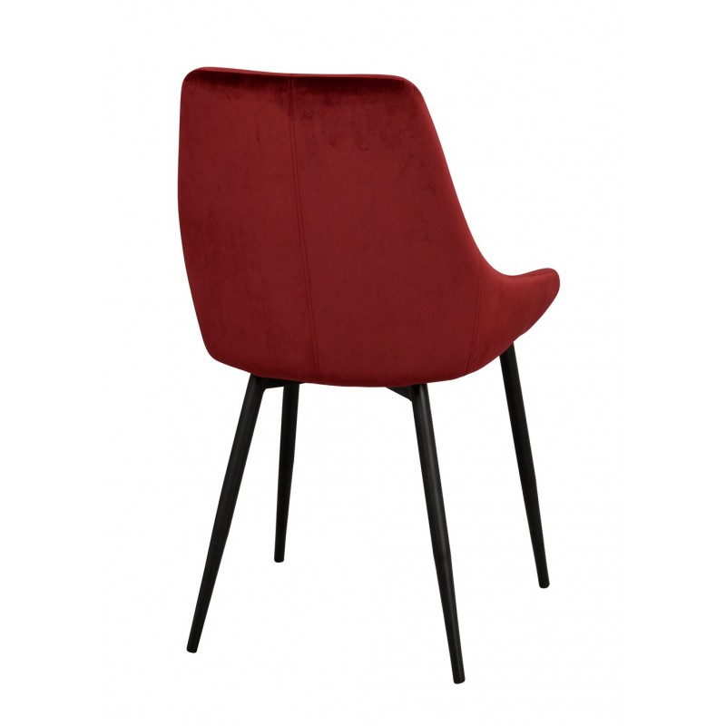 RO Sier Dining Chair Red Velvet